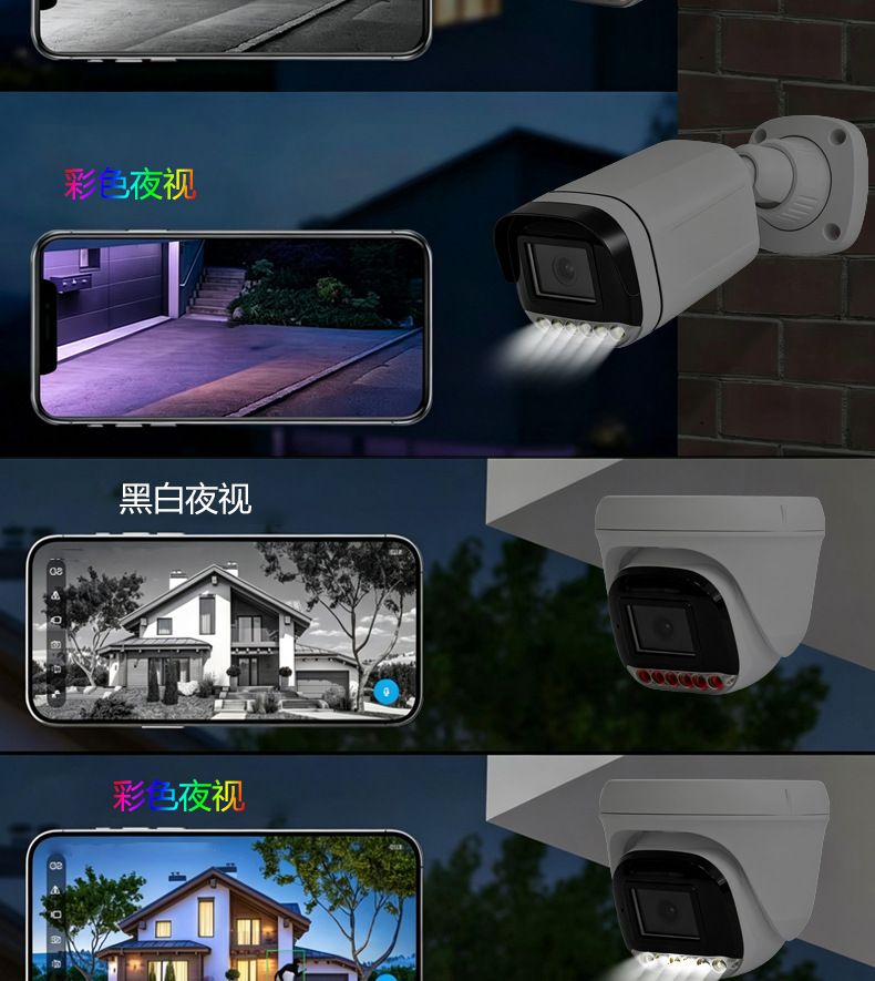 CCTV 4-Kanal POE NVR Videorekorder 4K 8MP Kuppel- und Gewehrkameras