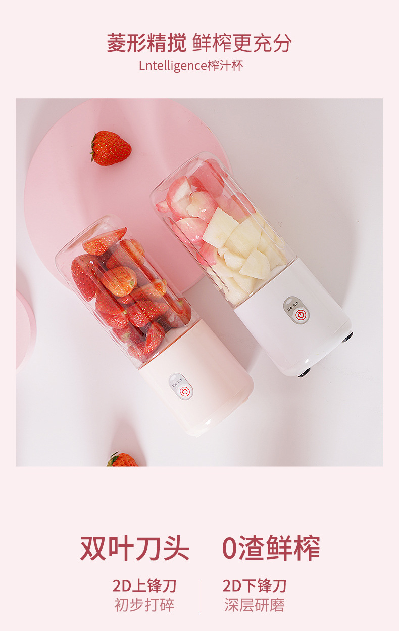Portable Rechargeable Juicer and Blender