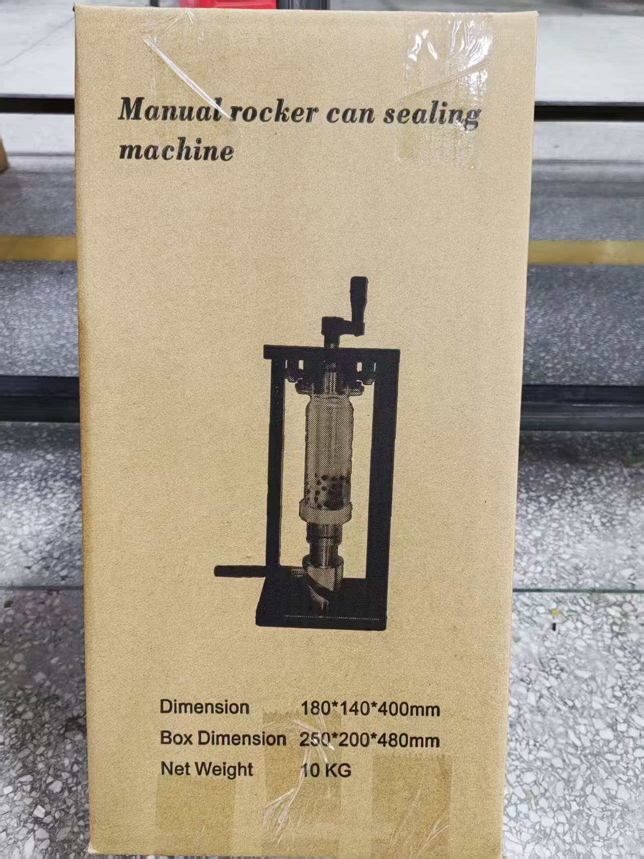 Manual hand-crank can sealer, beverage and tea cup sealing