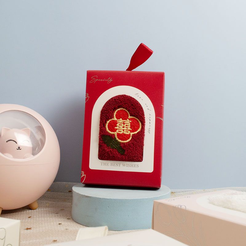 Tulpen-Handtuch-Geschenkset, 4-teilig