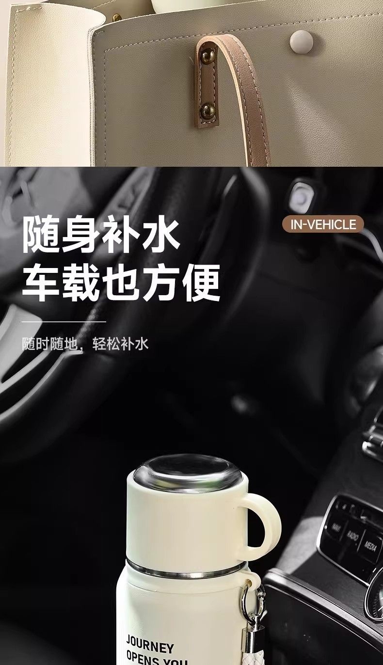 爆款316不锈钢保温杯大容量双饮汽车杯户外便捷随行运动水壶批发