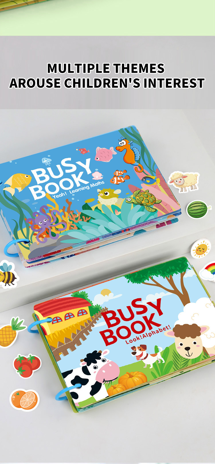Stilles Aktivitätsbuch für Kinder - zum Reißen und Kleben