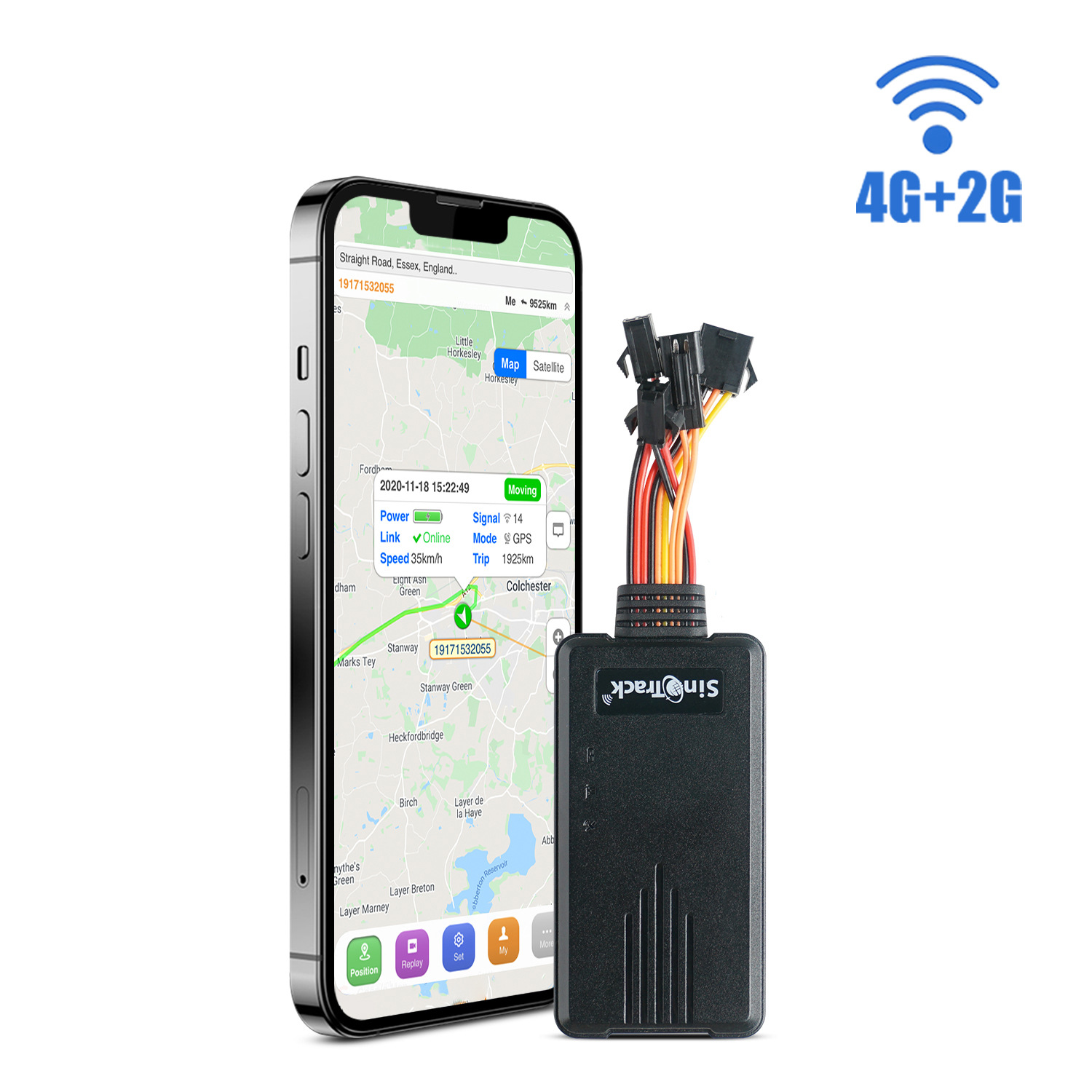 GPS araç izleme cihazı ST-906L, 4G+2G, motosiklet ve elektrikli araçlar