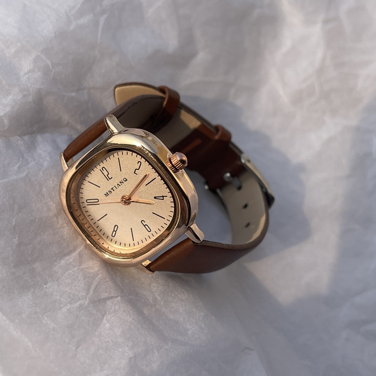 Girl's watch small square design quartz