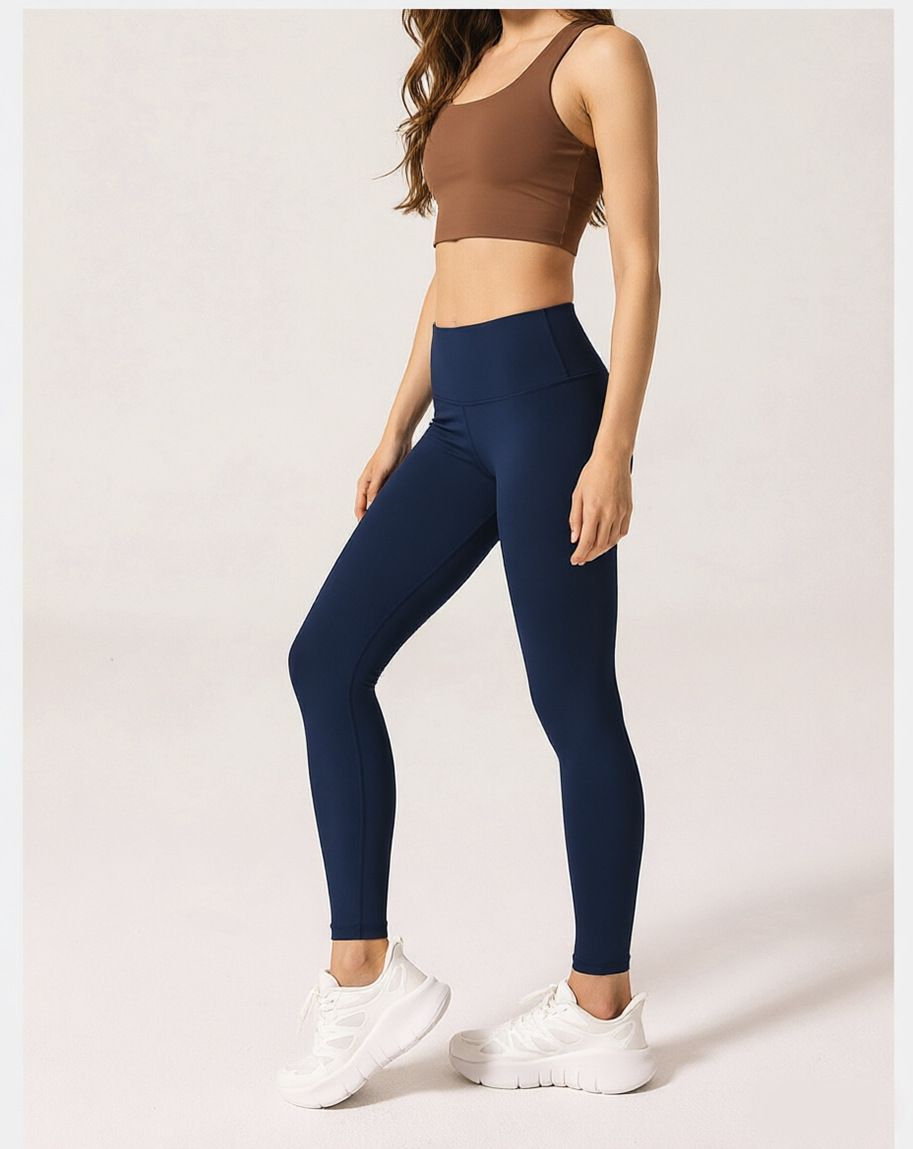 Seamless yoga pants women's high-waist hip-lift UV protection