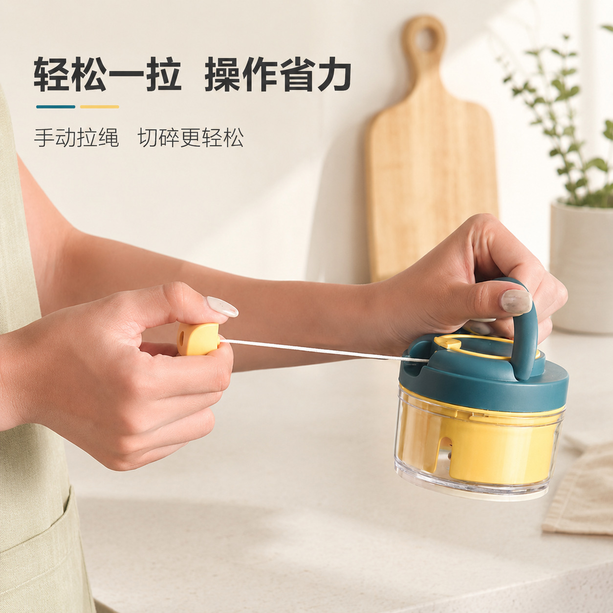 Manual multifunctional garlic mincer and vegetable cutter