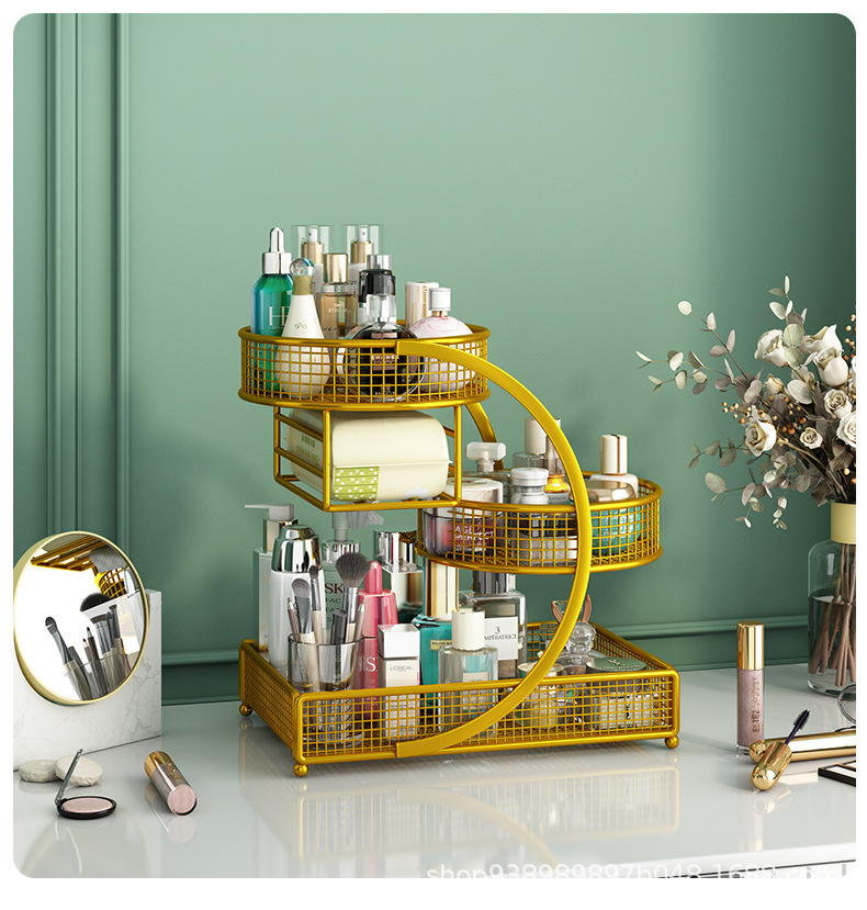 Kosmetik-Aufbewahrungsbox Frisiertisch-Organizer