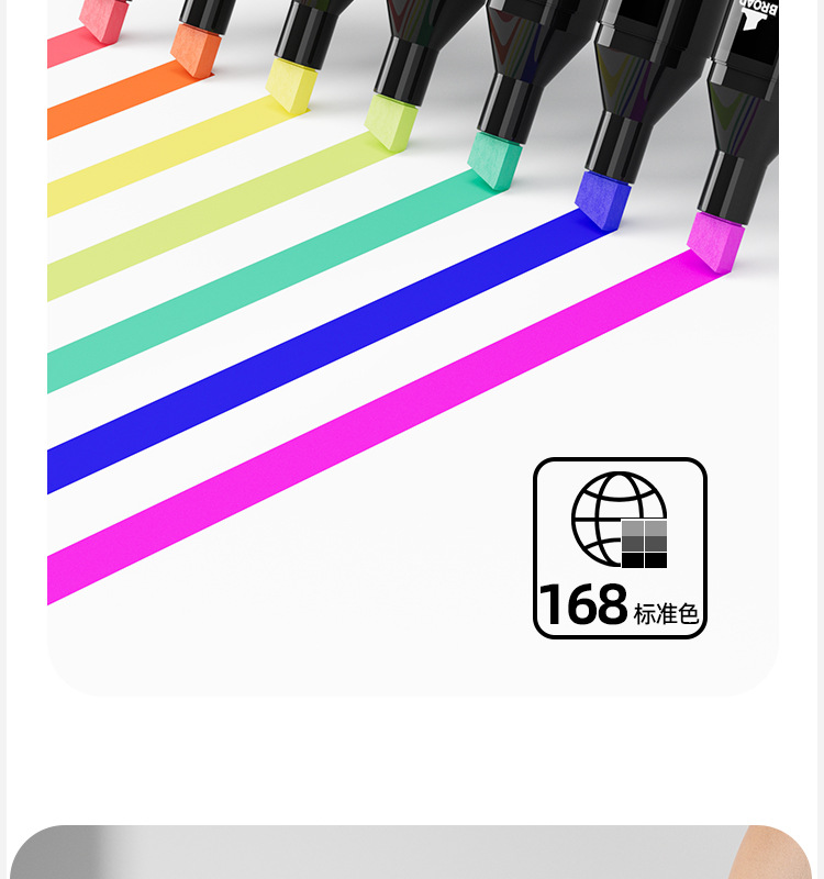 Doppelspitze Marker-Set 48er und 168er Farben Kinderzeichnen
