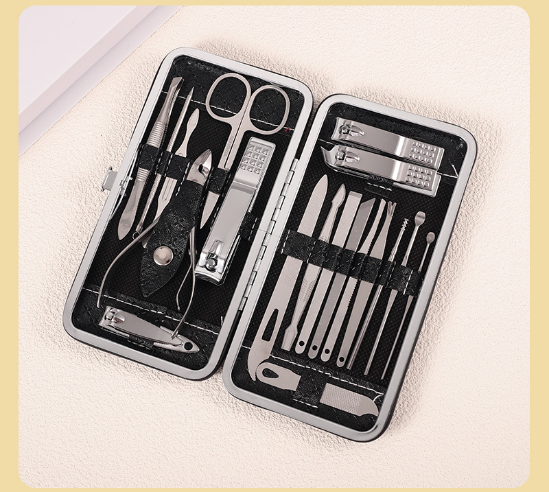Manicure nail care tool set nail clipper multi-color