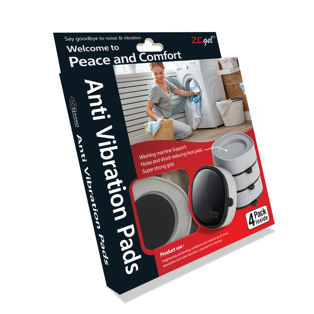 Washing Machine Feet Pads, Shock Absorbing, Non-Slip, Height Adjustable