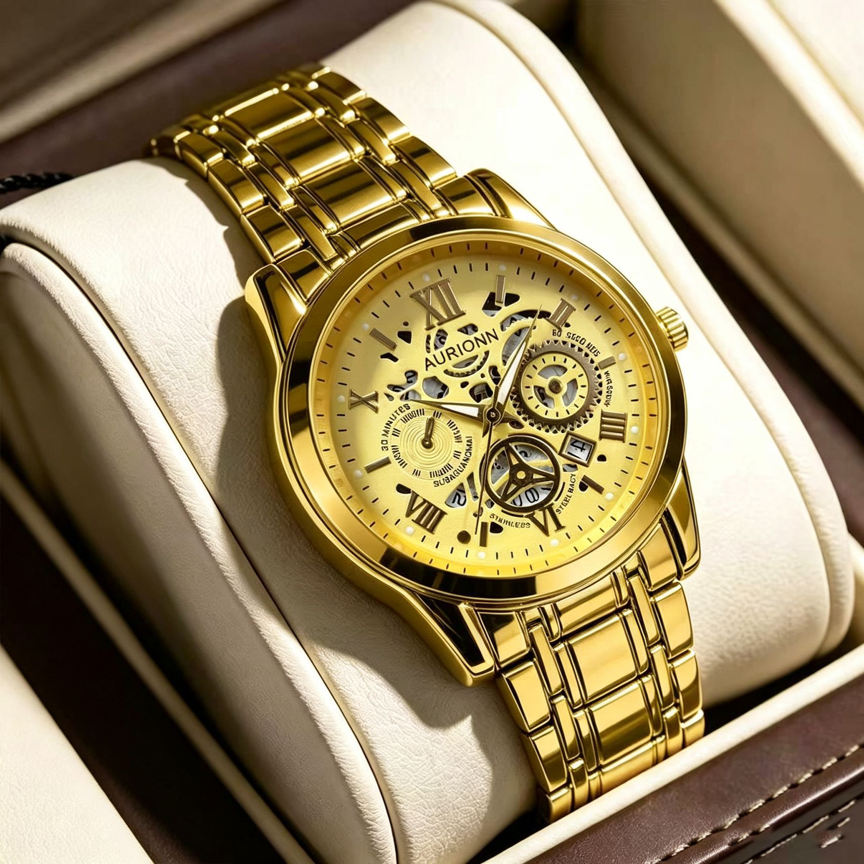 Men's Quartz Watch Silicone Strap Sports Style Waterproof