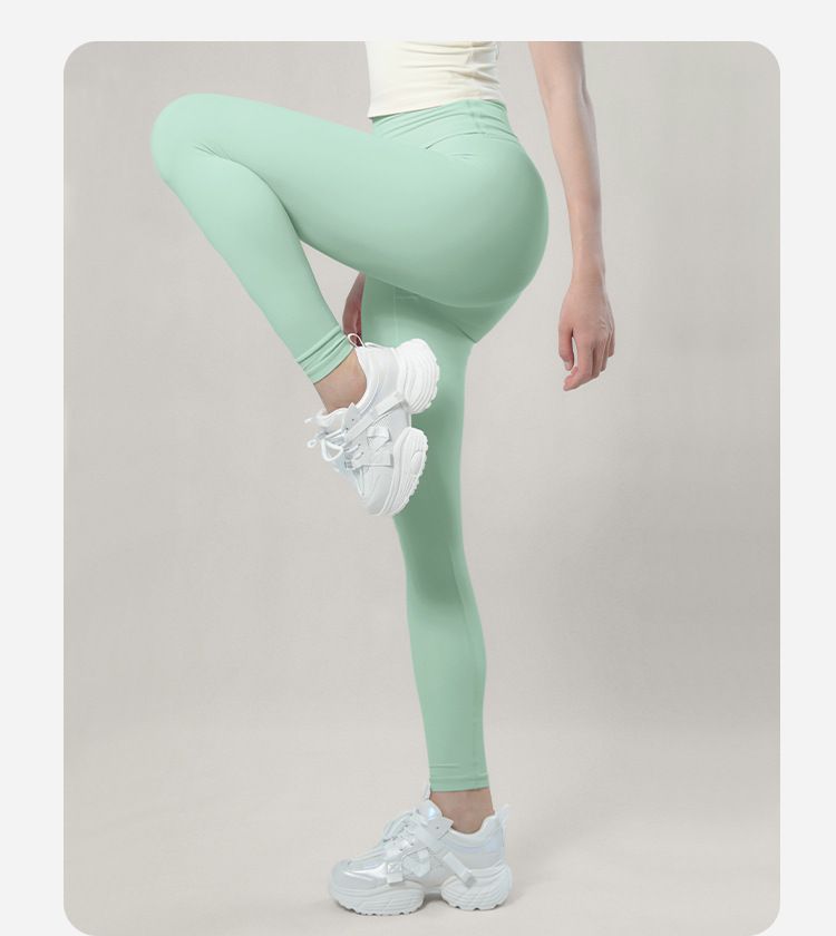 Yüksek bel yoga pantolon, kalçaları kaldırıcı fitness