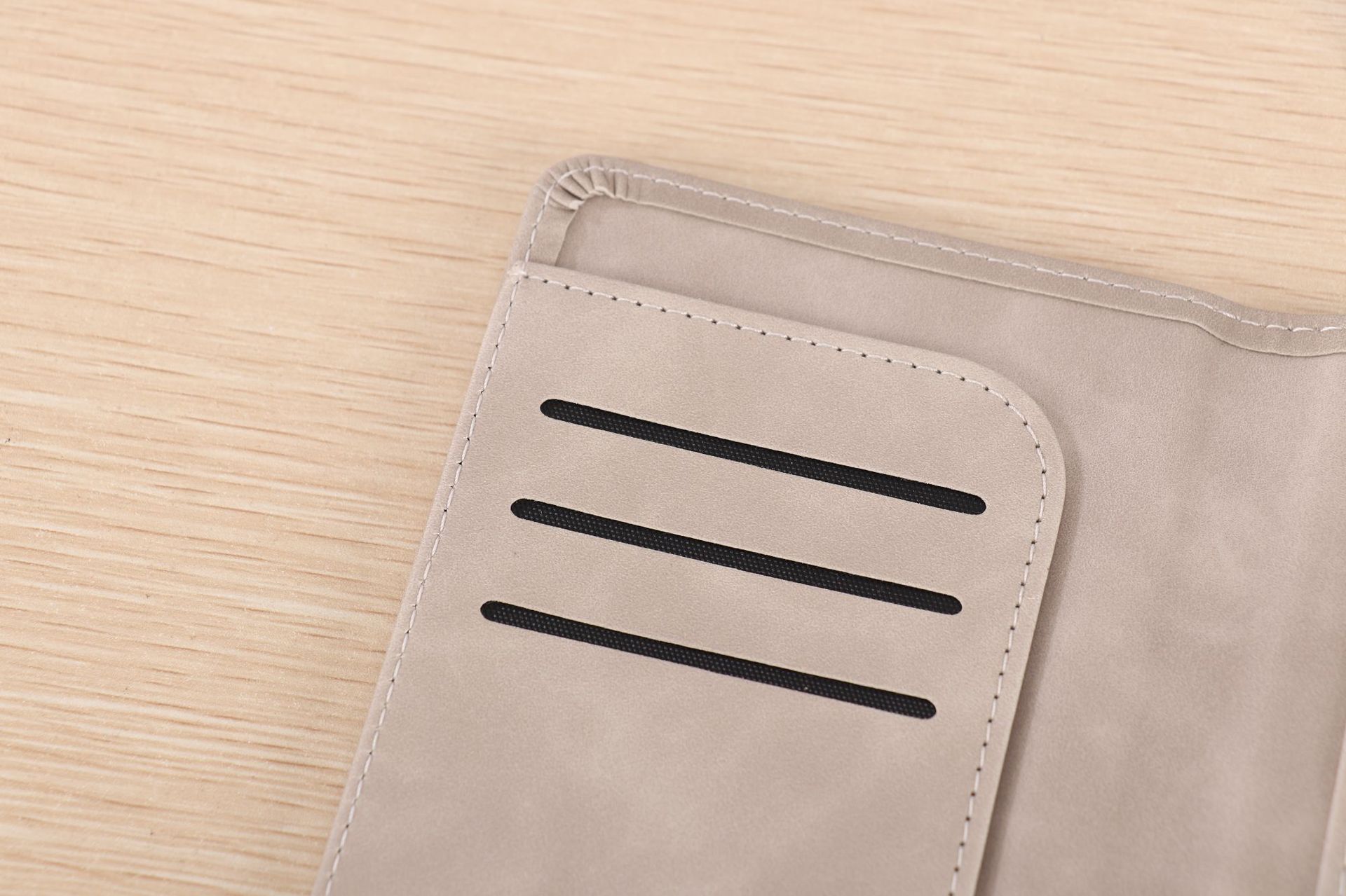 PU leather passport wallet, document storage, multi-card