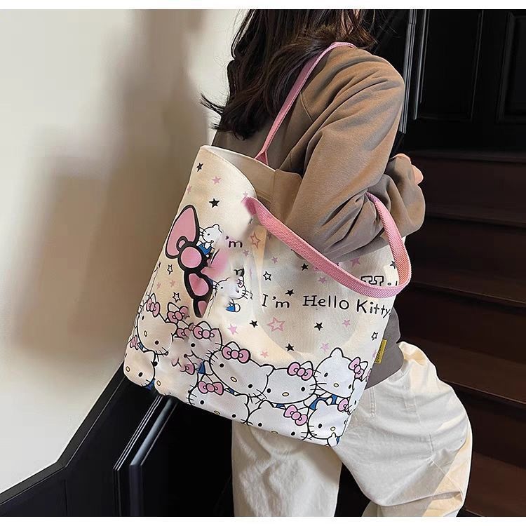 Gingham Leinwand Handtasche, süßes frisches Design, kleine Umhängetasche