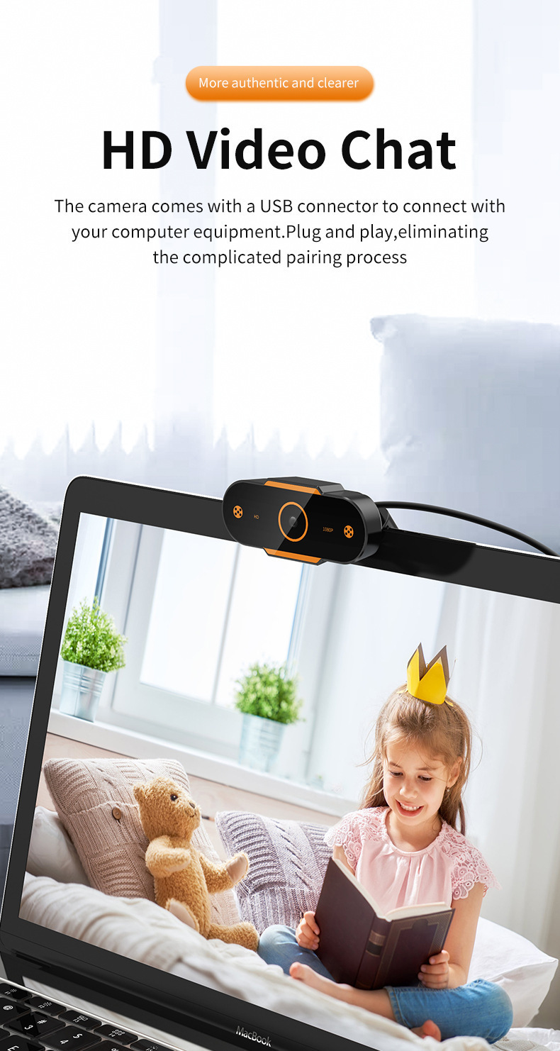 4K USB bilgisayar kamerası video sohbet için