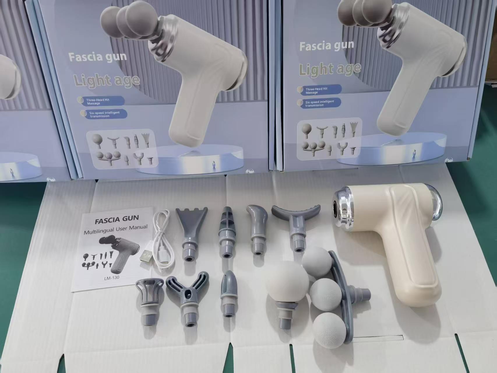 Mini fascia gun, 6-speed, portable massage device