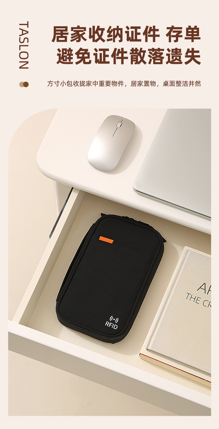 Pasaport çantası su geçirmez, taşınabilir seyahat organizer