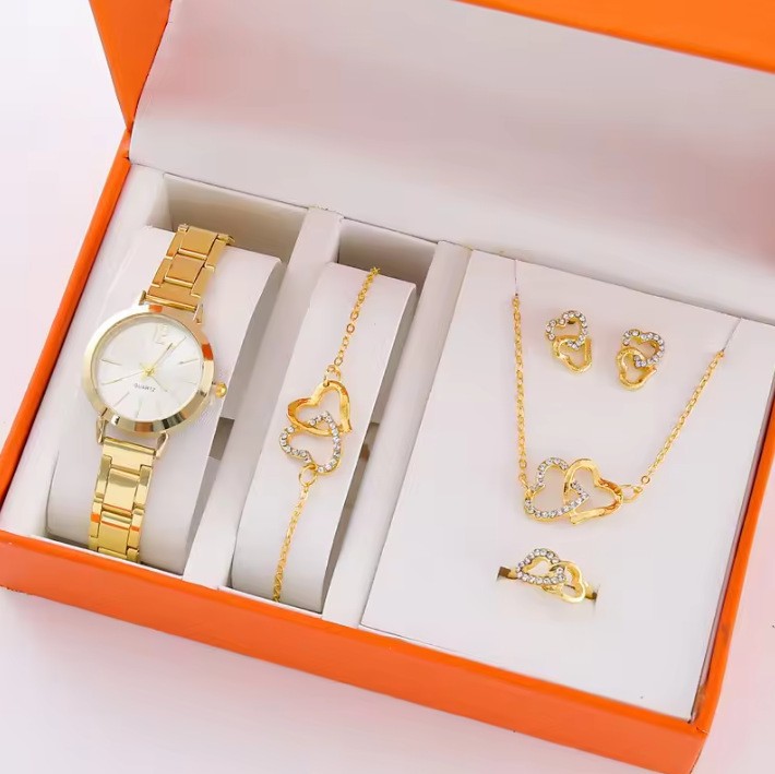 Cheyin bayan saati, moda tasarım, lüks set, 5 parçalı aksesuar