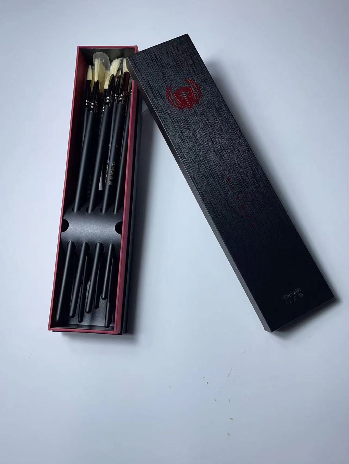 Mia Black Knight 11'li suluboya fırçaları, guaj yağlı fırçaları, yıkanabilir fırça seti, adaylar için guaj fırçaları
