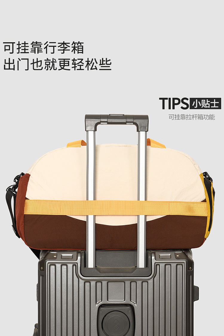Crossbody-Sporttasche, Zylinder, einschultrig, wasserdicht
