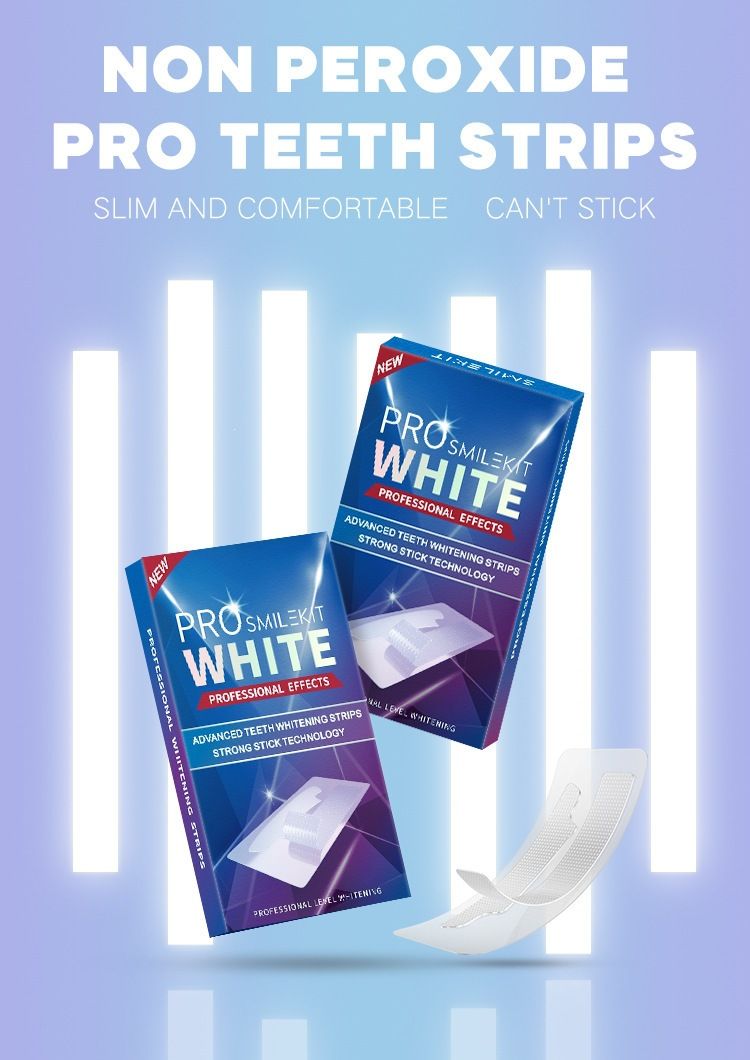 牙齿美白干贴PROWHITE干牙贴干式不酸牙高粘无残留牙齿美白贴