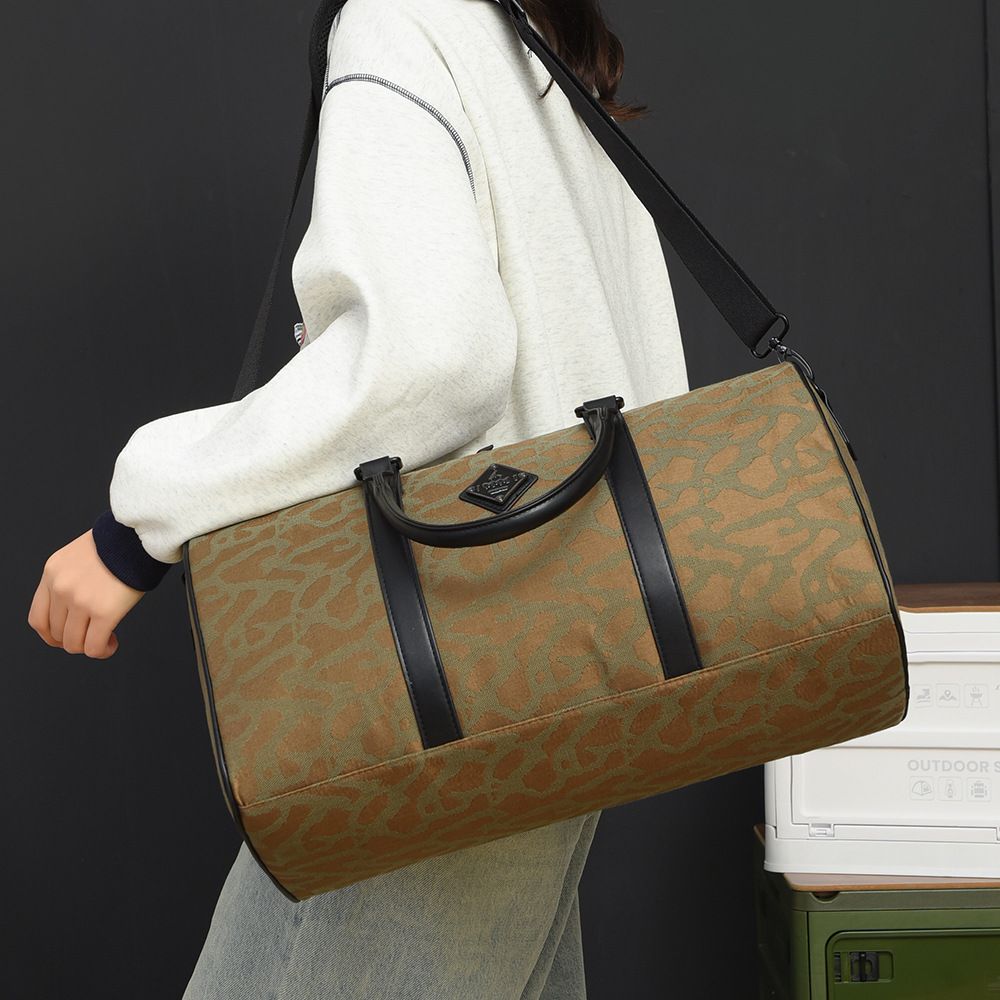 AJ Checkered Gym Bag, Large Capacity, Crossbody