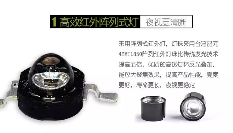 AHD coaxial analog surveillance camera, dome type, infrared
