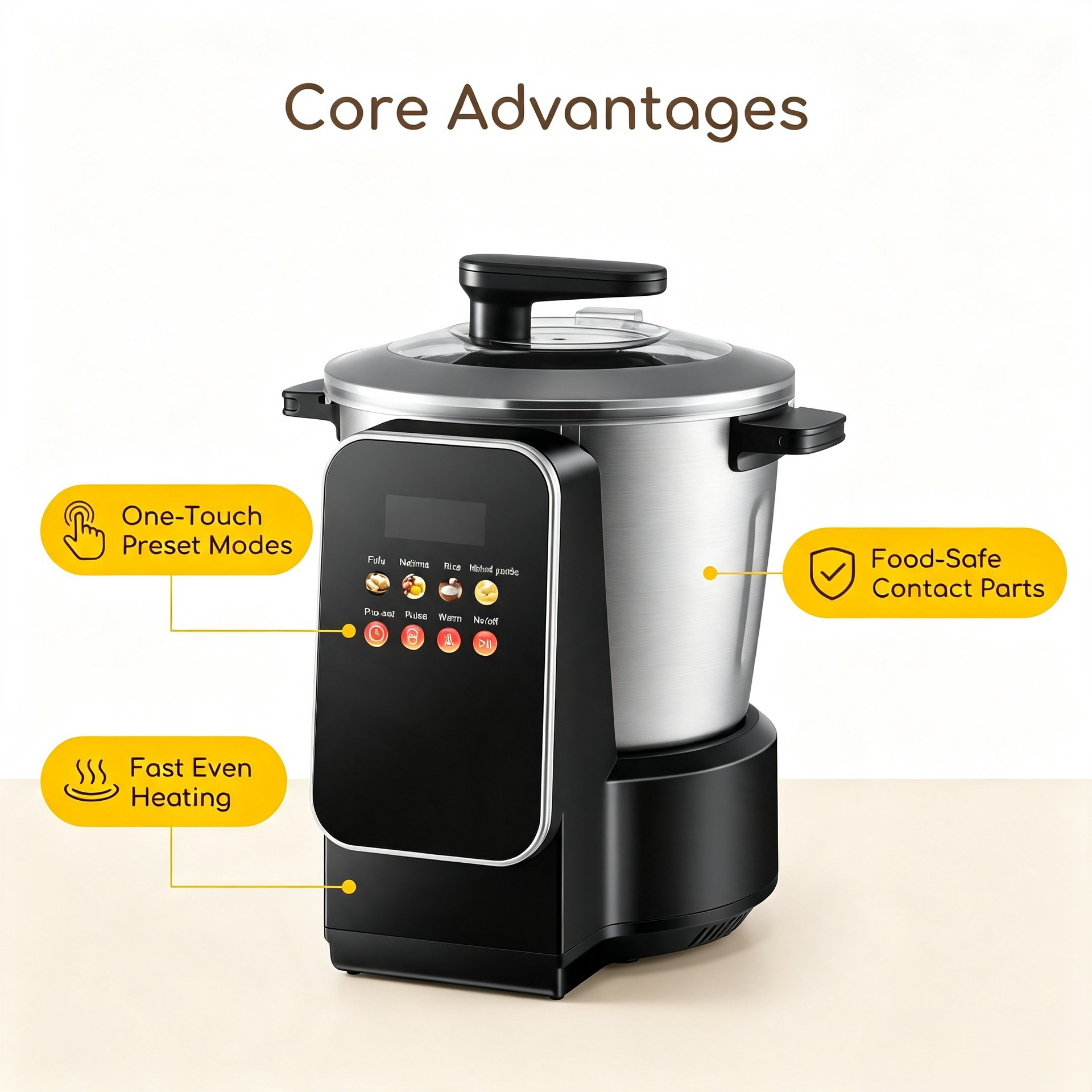 Automatische Fufu-Maschine 8L für Yampüree