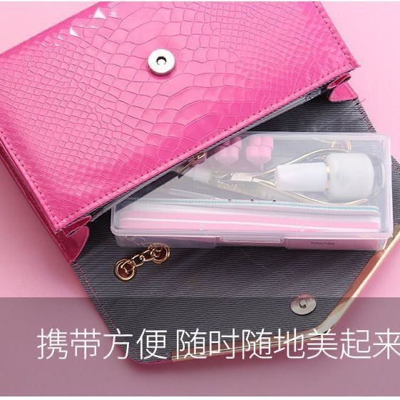 Nail art beginner kit with file, sandpaper strips and polishing tools