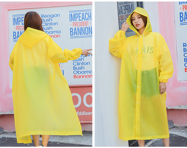 Wiederverwendbarer Regenmantel-Poncho für Erwachsene, verdickt wasserdicht