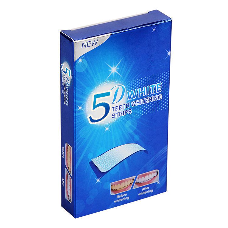 5D美白牙贴牙齿去黄亮白9D炫白牙贴7对14贴现货一件代发