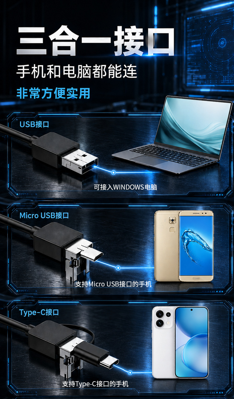 Endoscope camera Type-C, HD, Android phone compatible