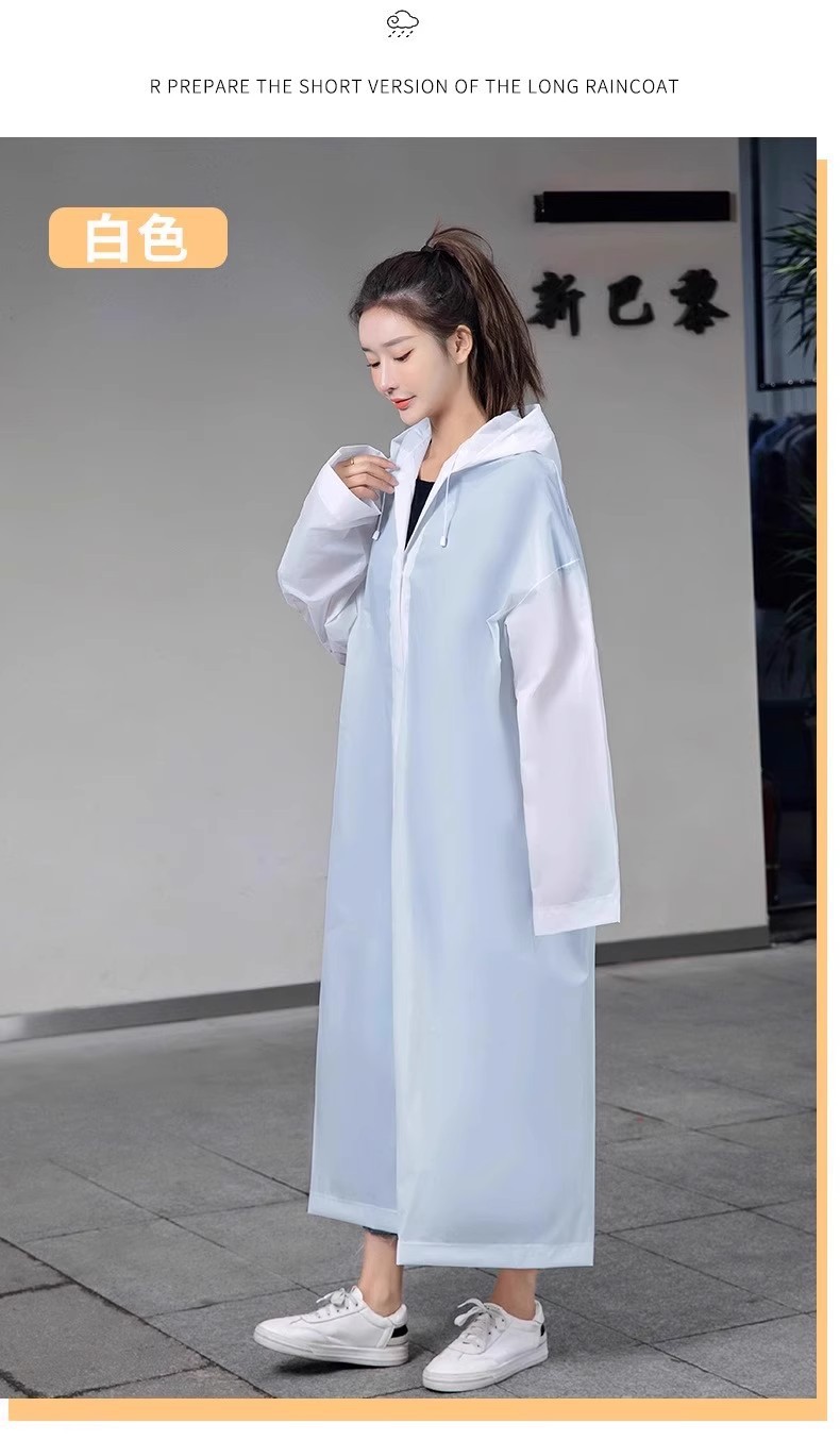 Uzun beden yağmurluk outdoor yağmur ponchosu taşınabilir