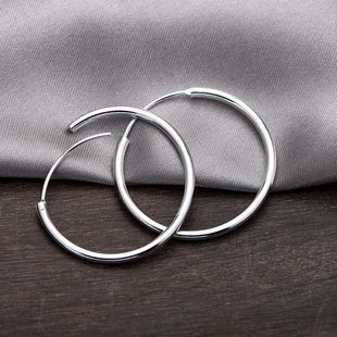 S925 silver diamond brushed earrings