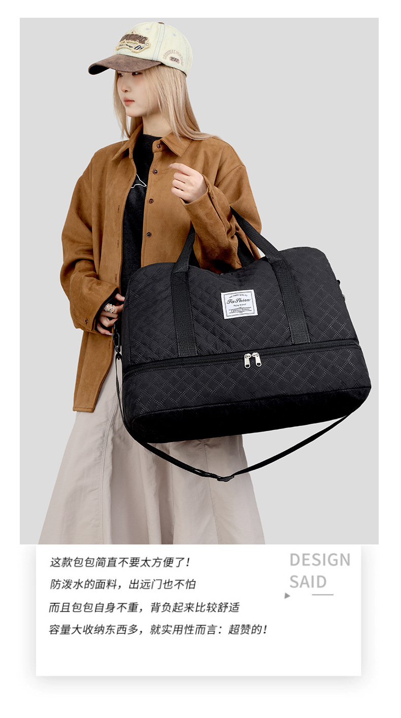 Travel bag large capacity lightweight portable handbag