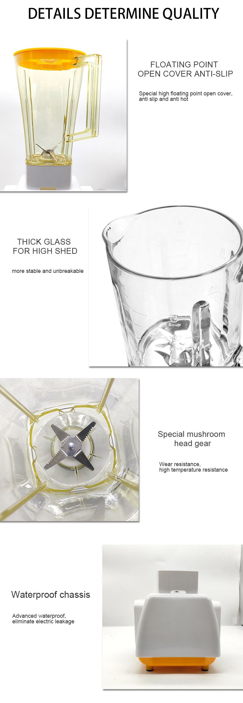 Mutfak robotu blender, çok fonksiyonlu, 110/220V, büyük kapasiteli