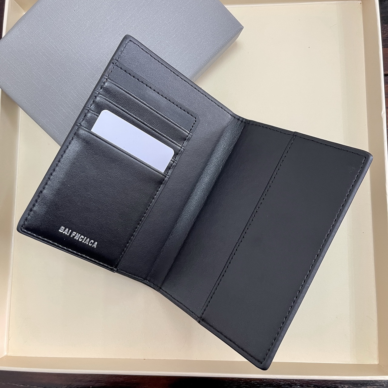 Passport wallet, genuine leather, first layer cowhide, card holder