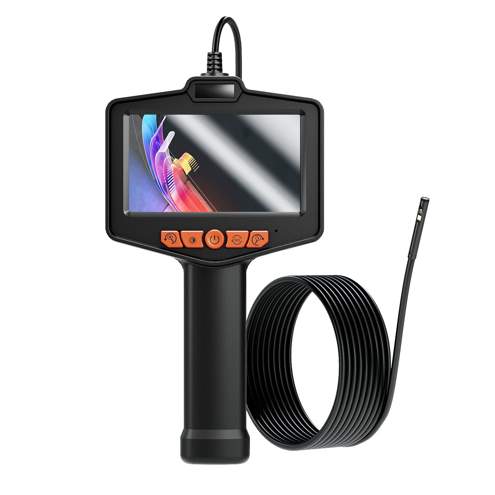 Industrie-Endoskop 1080P 4,3-Zoll Doppelkamera flexibel