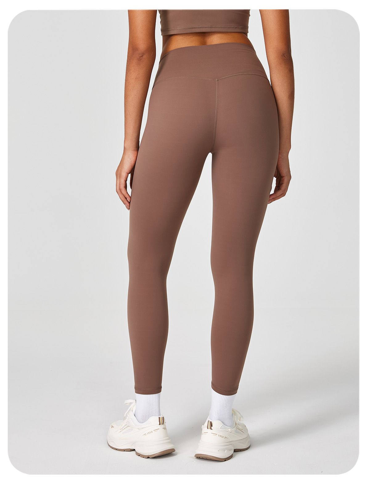 YTRIAN kadın Çıplak Yoga Pantolon Yüksek Bel Karın Kontrol Popo Kaldırma Şekillendirme Açık Spor Rahat Sıkı Uzun Pantolon