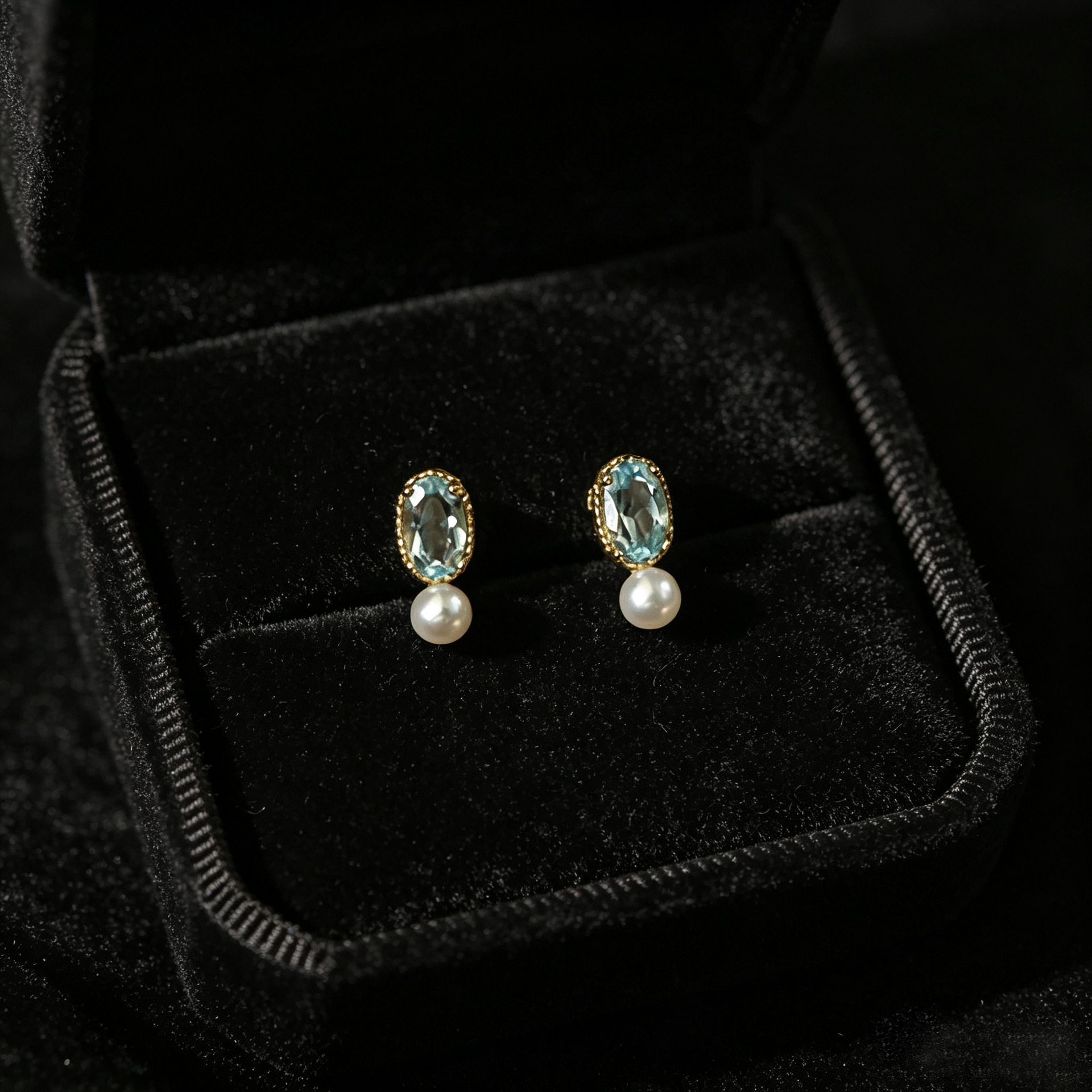 S999 Sterling Silver Zircon Stud Earrings Women