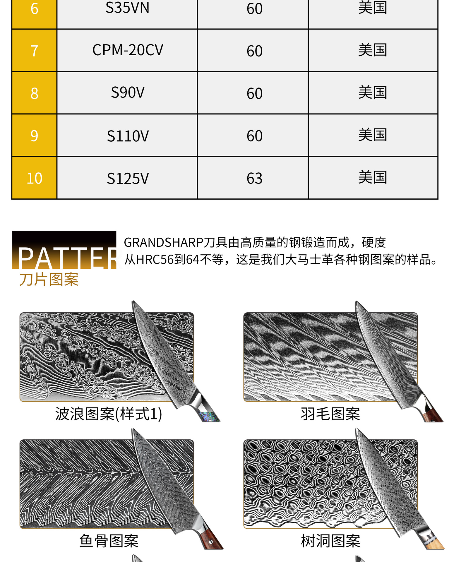 67-schichtiges Damaszener-Messer mit japanischem AUS-10-Stahl, Holzgriff