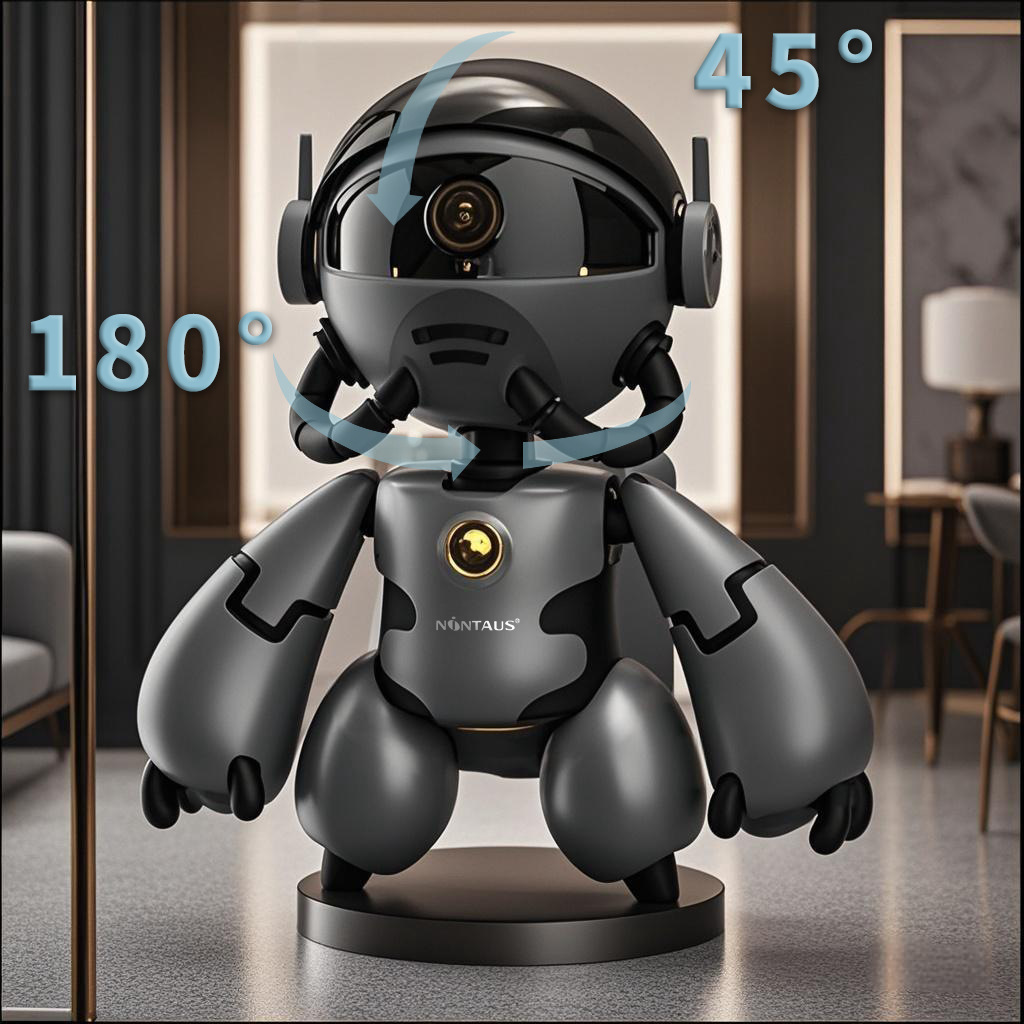 Robot kamera T3 çocuk izleme sallama kafası makine pili düşük güç PIR kamera eklenti yok kablolama yok