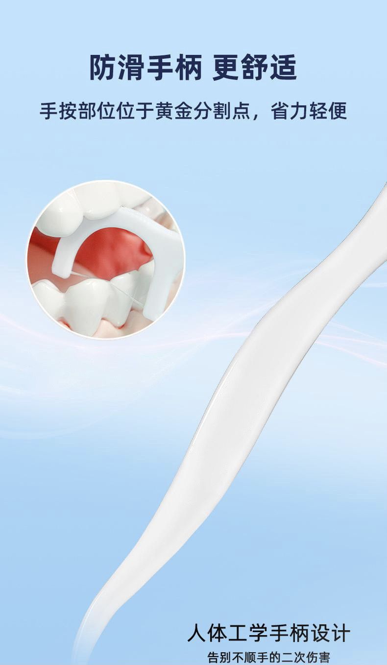 Ultra-thin dental floss sticks, family pack, safe cleaning
