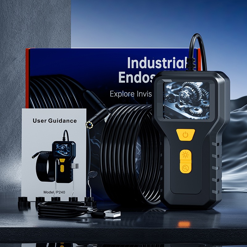New High-Definition Industrial Endoscope Camera IPS Screen Portable Waterproof Endoscope Pipe Dredging Automotive Repair