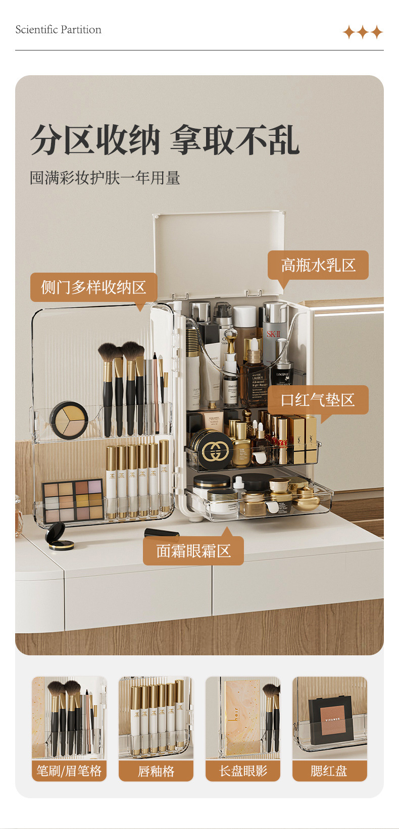 Premium Dustproof Cosmetic Storage Box