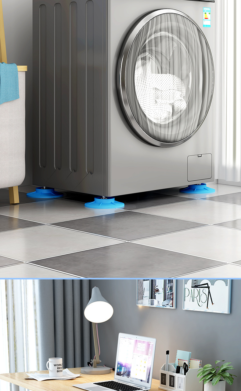 Washing machine foot pads, high-suction, vibration damping