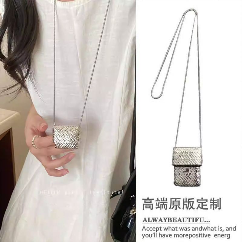 Koreanische Silber-Kreuzkette, Punk Y2K, langes Halsband