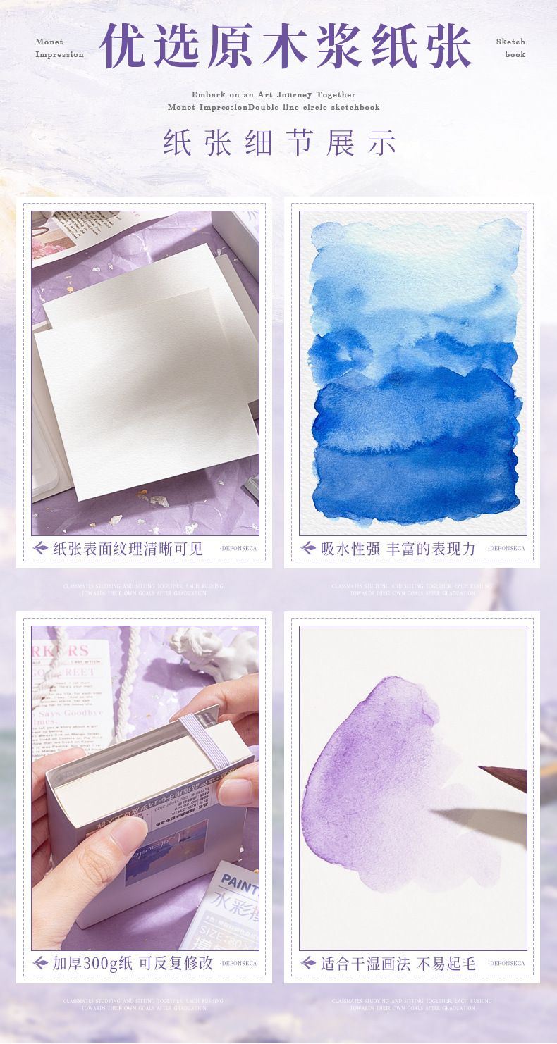 Tragbares Künstlerset mit Aquarellkasten und Skizzenbuch