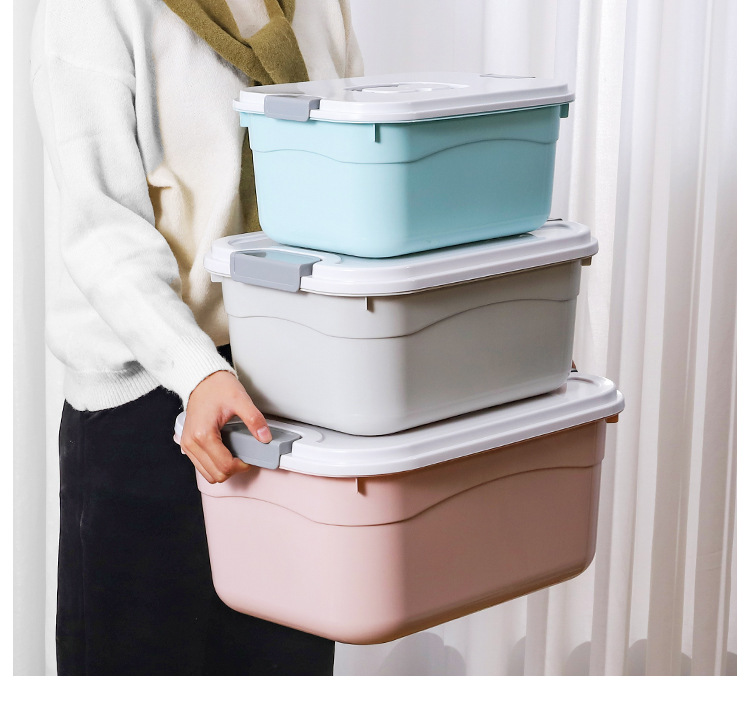 Plastic Storage Box with Lid Extra Large Portable