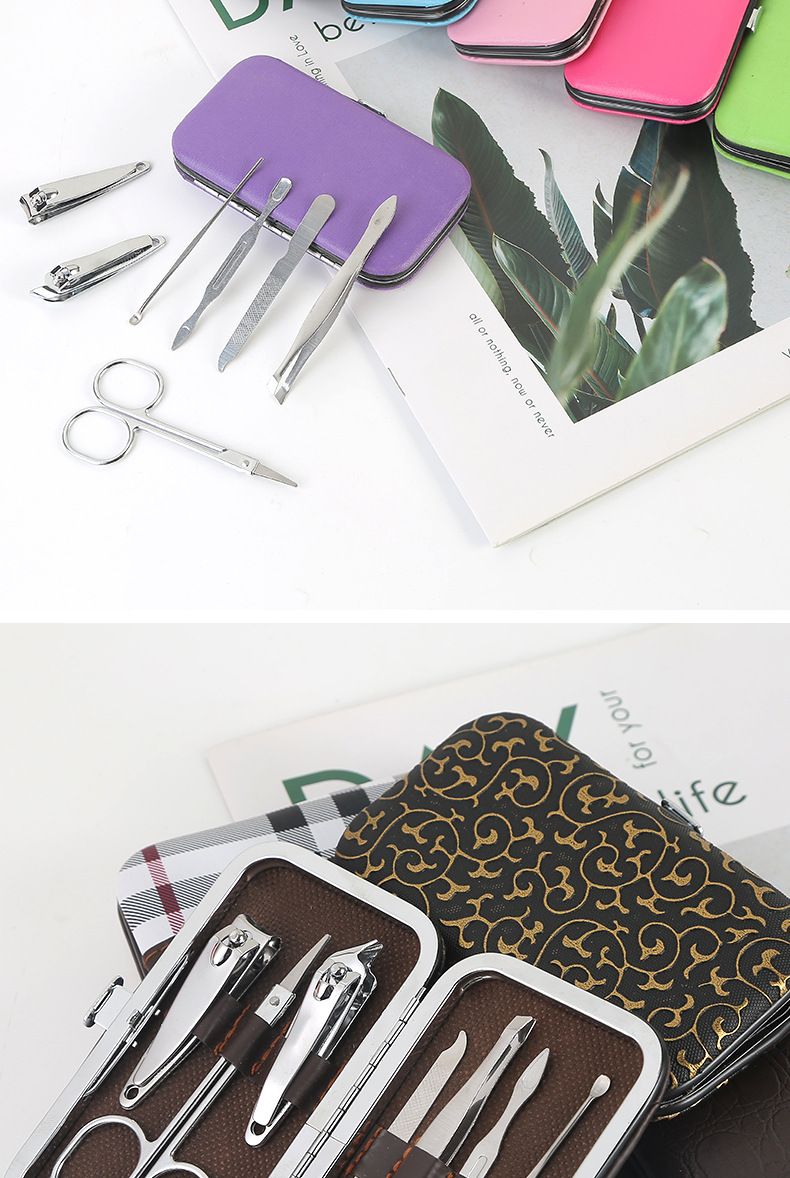 7-piece nail care set manicure pedicure tools